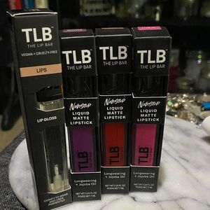 TLB Liquid Matte Lipstick Set - Purple, Red, Pink